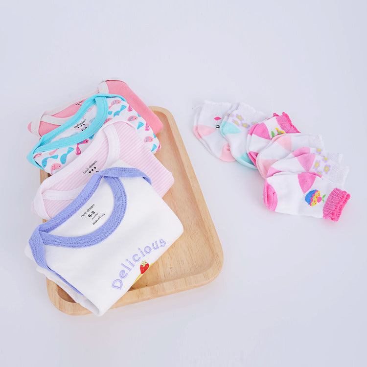 Baby Clothing Cotton Long-Sleeved One-Piece
