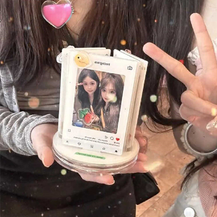 Creative Rotating Stand Photo Acrylic Photo Frame
